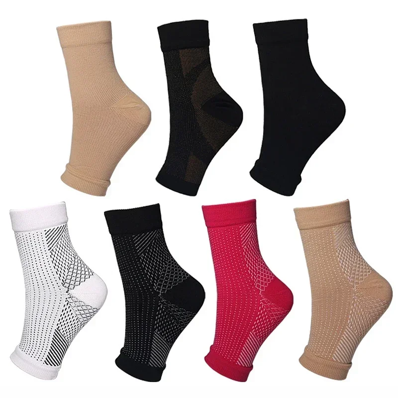 1/3/5 Pairs Men Women Ankle Support Sports Running Compression Ankle Pretect Outdoor Breatheable Sleeve Socks Brace