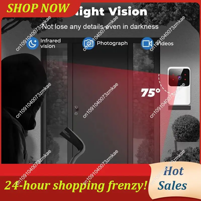 Daily Sale Wireless Wifi Doorbell Tuya Home Doorbell With Camera DC AC Battery Powered Camera Bell Feature