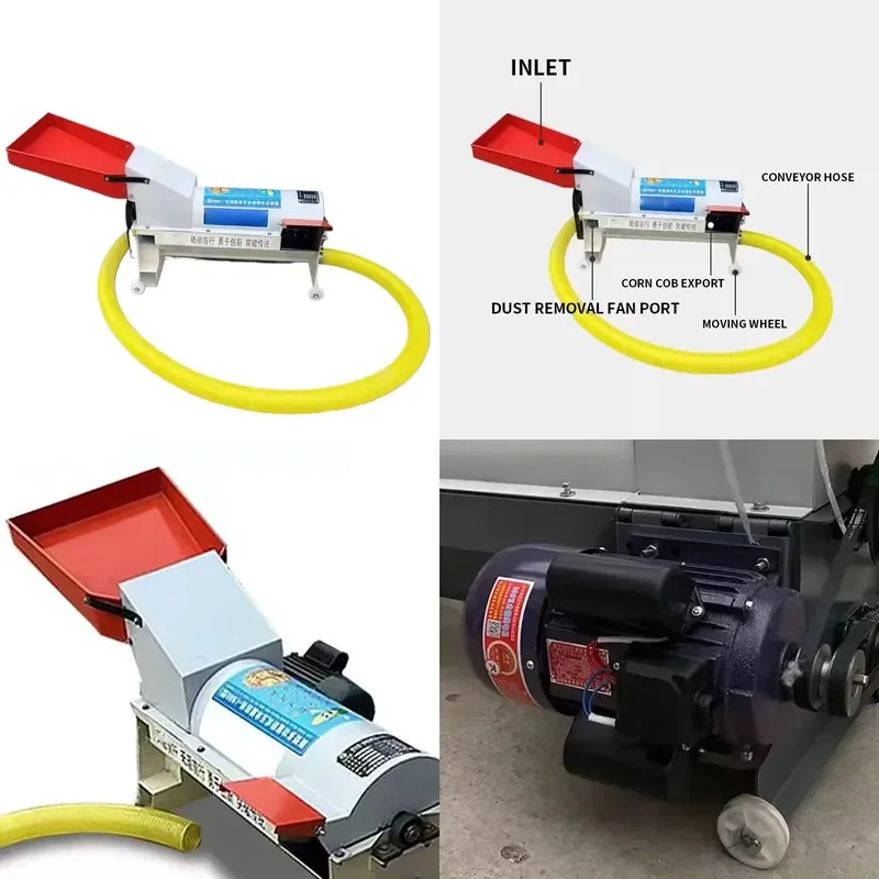 4500W Corn Threshing machine Household Small Auger Conveyor Type Fully Automatic Peeling Corn Threshing machine
