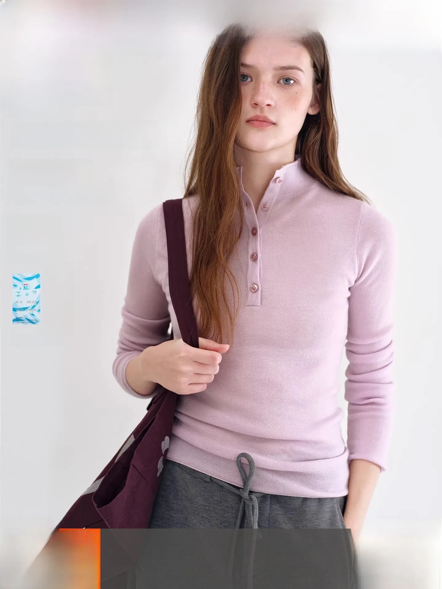 

Fano Women's Wool Blend Base irt Roll Cuff f High Ne Knitwear Casual Slim Fit Long Sve Breathable Comfortable