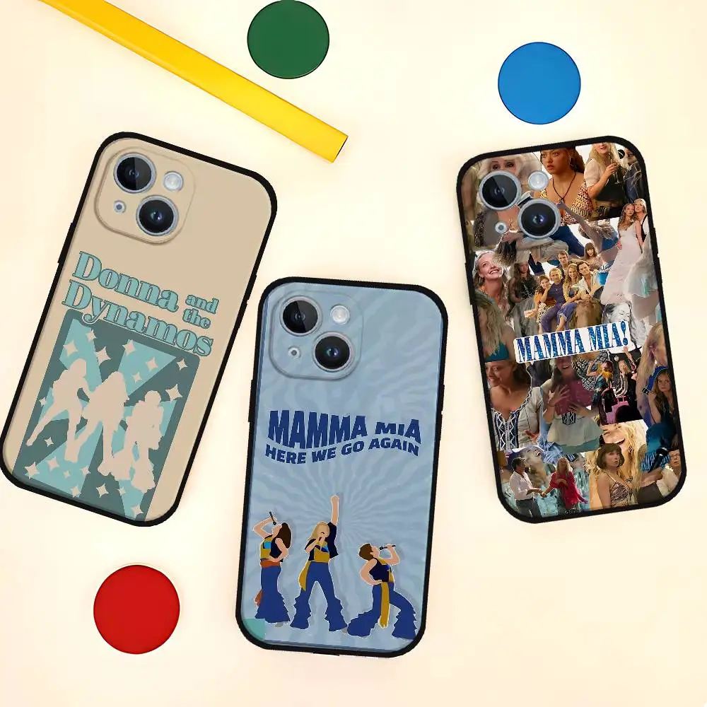 حافظة هاتف ماما ميا من فيلم موسيقي ناعمة من مادة البولي يوريثان الحراري صديقة للبشرة لهاتف آيفون 17/16/15/14/13/12/11 سلسلة: PRO، MAX، PLUS، Mini