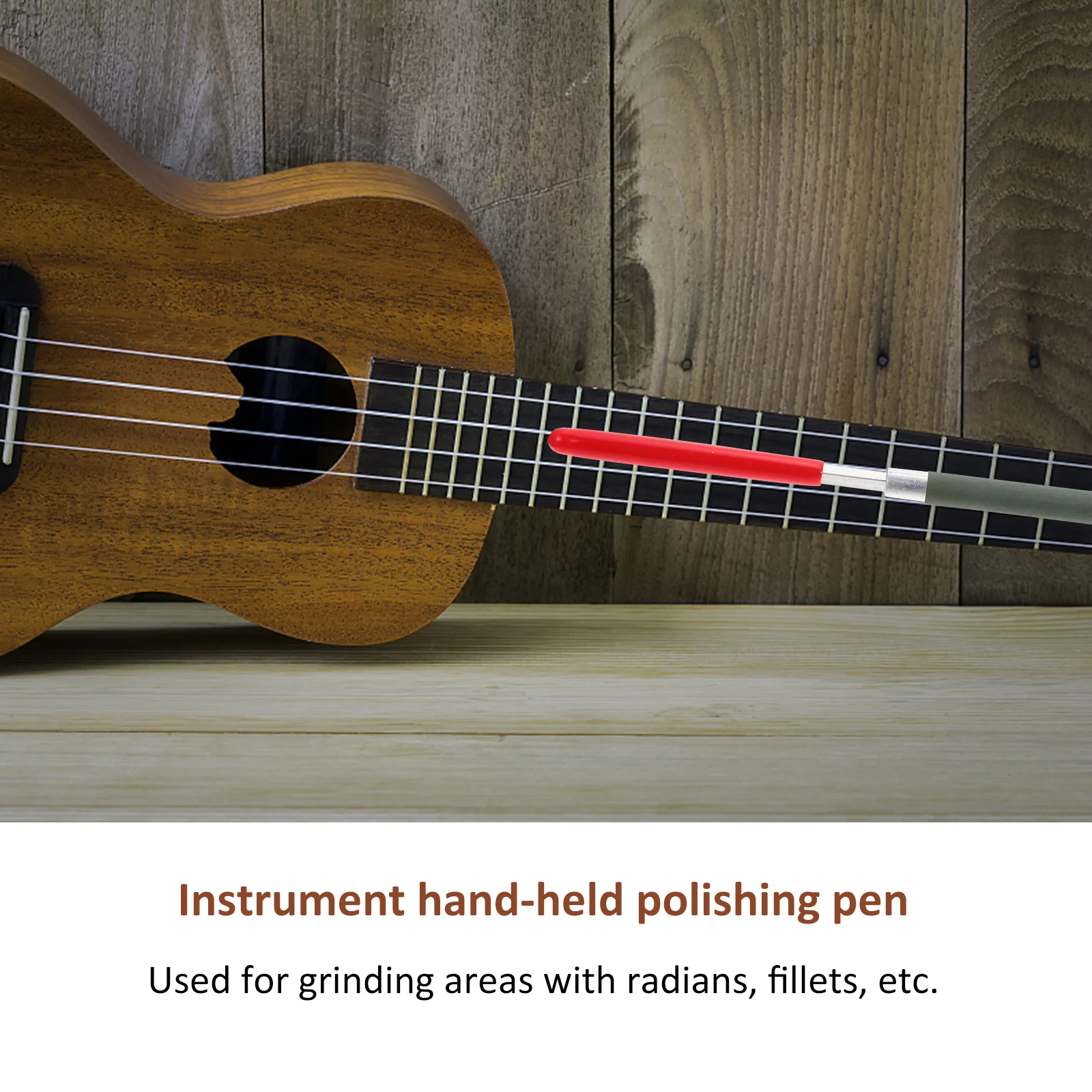 

Guitar Fret File Professional Repair Tool Durable Comfortable Handle for Bass Ukulele Acoustic Guitar Bass Fret File