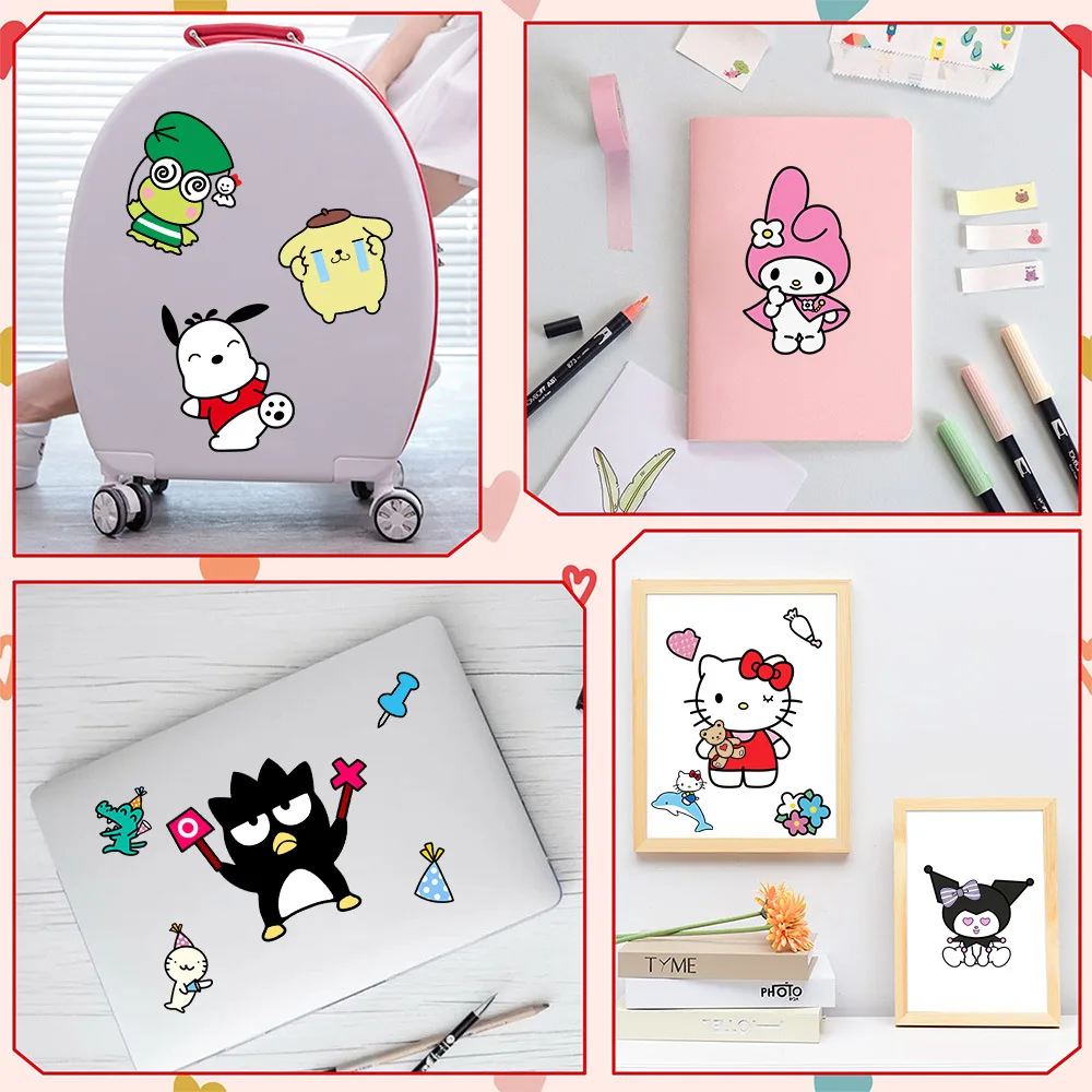 Hello Kitty DIY Puzzle Sticker Birthday Decoration Kitty Make A Face Stickers Cat Sticker Kids Toys Girls Gifts Party Supplies