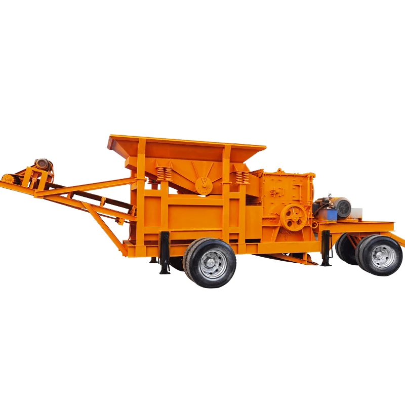 Gravel Stone Cone Crusher Station Machine Jaw Crusher Machine for Mine Mobile Crusher