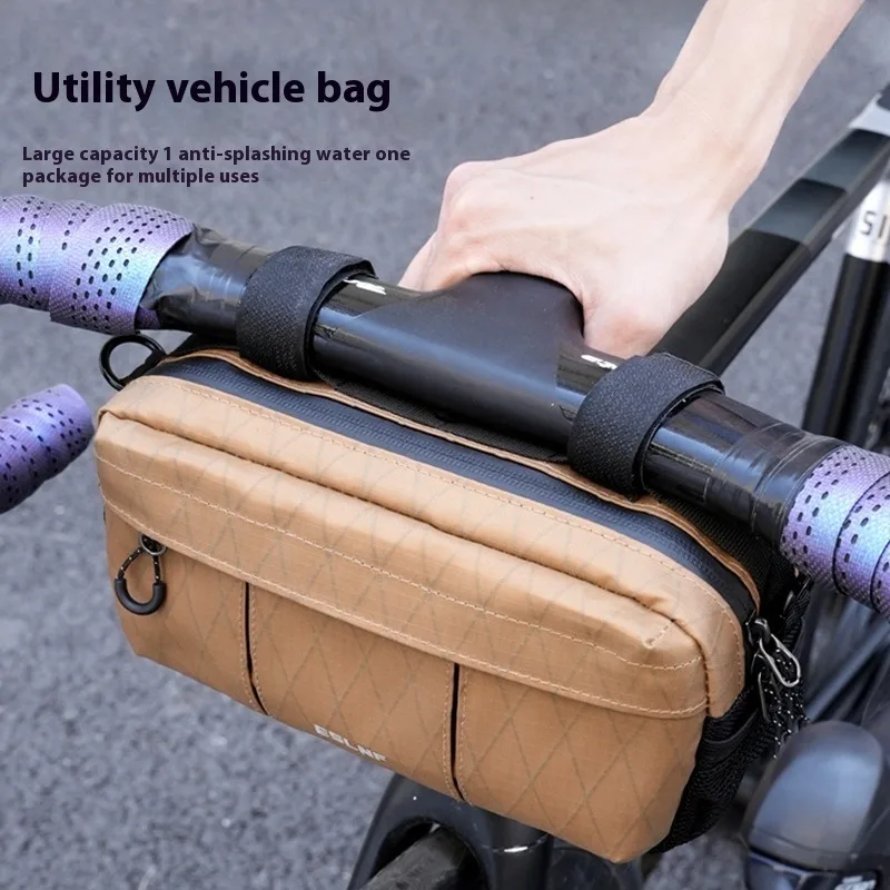 

ESLNF Bicycle Charter First Package Waterproof Handlebar Bag Large Capacity Reflective Dual-use Front Bag Riding Equipment