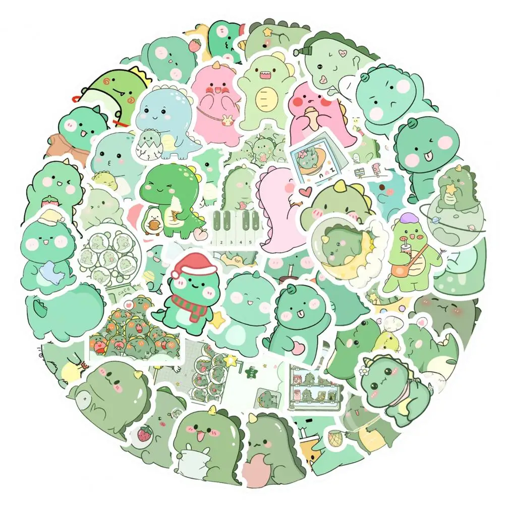 Rich Patterns 50Pcs/Set Delicate Color Printing Cartoon Sticker Waterproof Graffiti Sticker Not Easily Tear   Kids Accessory