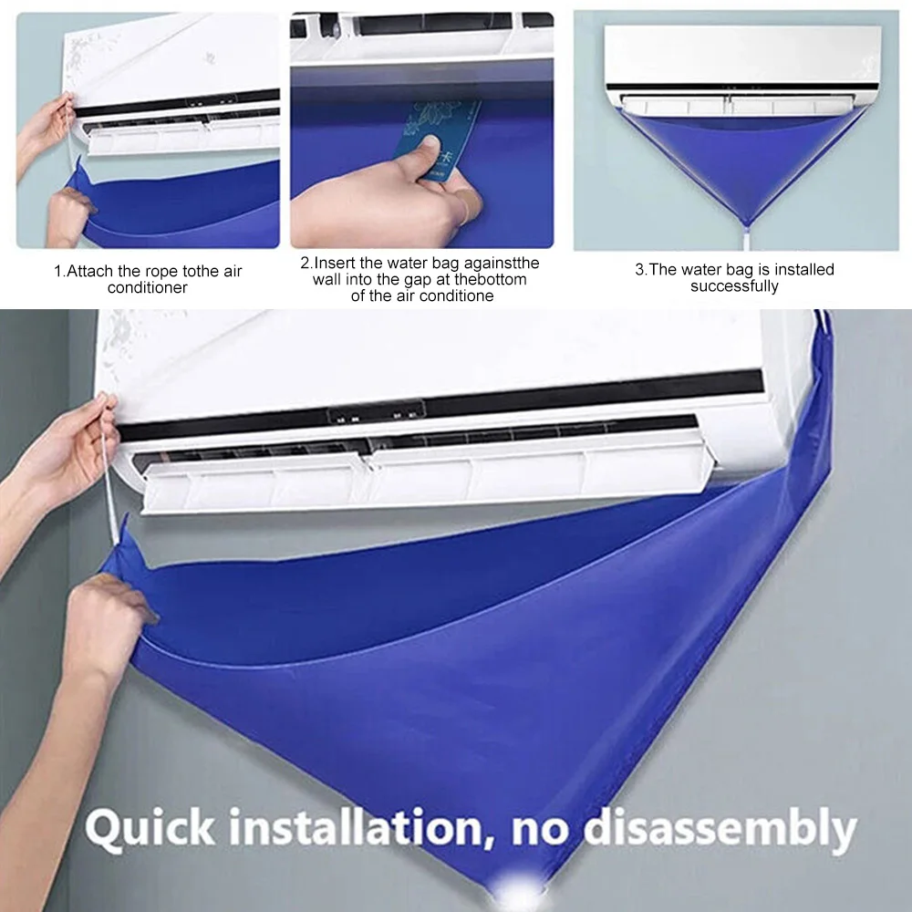 Air Conditioner Cleaning Bag Waterproof Drain Bag for Washing Air Conditioning Water Bag Ac Cleaning Kit Aircon Cleaner Tools