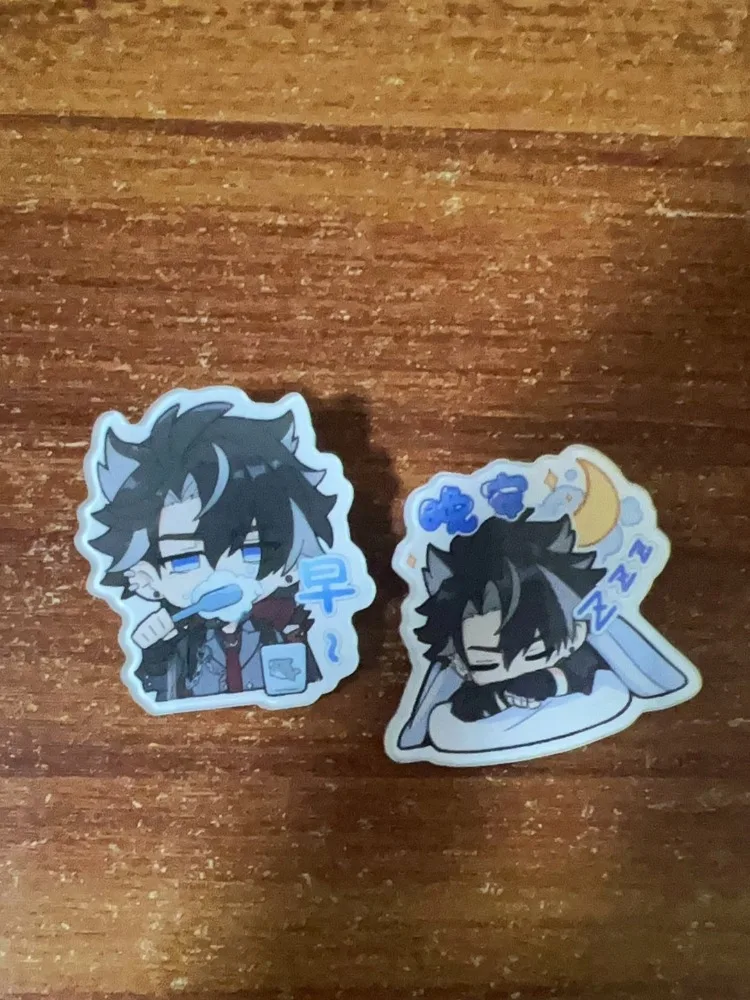 Genshin Impact 3 Style Wriothesley étudiant Style acrylique broche Cosplay Badge bijoux accessoires pour vêtements sac à dos cadeau