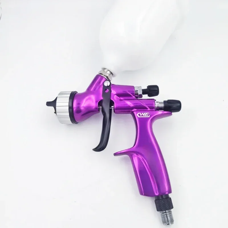 Pistola de pintura 1.3mm em chapa metálica forjada, pistola de pulverização de verniz de alta qualidade e ecológica para móveis e automóveis CWE.