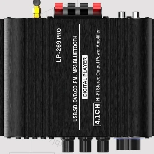 

4.1 channel Bluetooth power amplifier coaxial decoding U disk SD card lossless format playback FM radio LP-269PRO