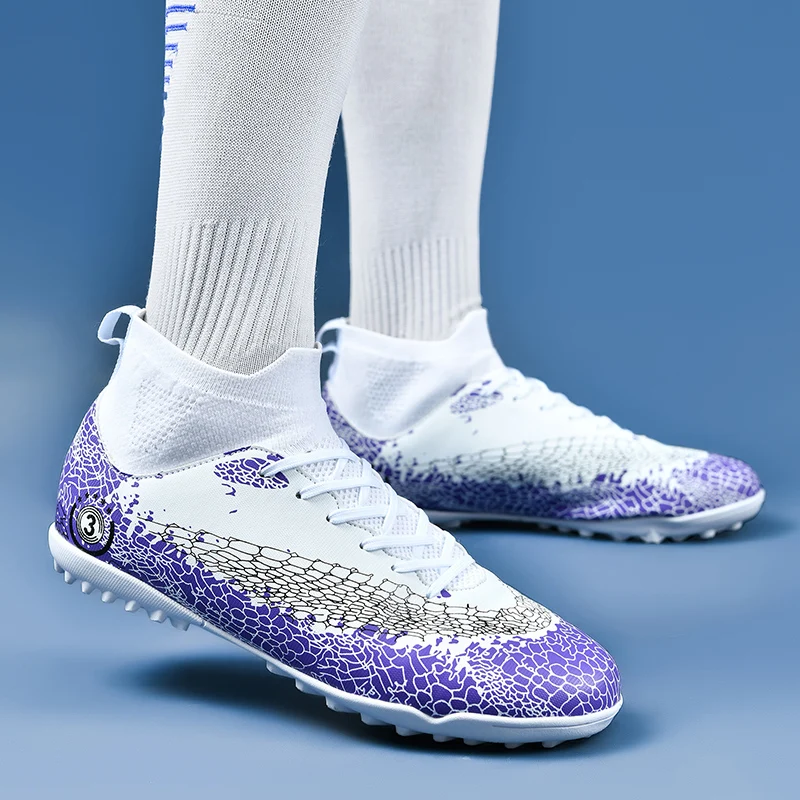 Buty piłkarskie dla mężczyzn murawa kryta trening na świeżym powietrzu korki ultralekki, antypoślizgowy mecz sportowy dropshipping na gorąco