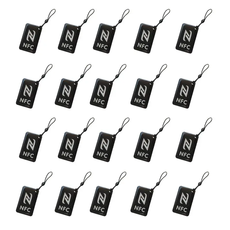 [新製品-a25p]-20-個タグラベル-ntag213-1356mhz-スマートカードすべての対応電話用スマート名刺-42x26mm