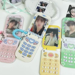 Flip phone model three inch small card cover cute protective cover campus card storage card cover