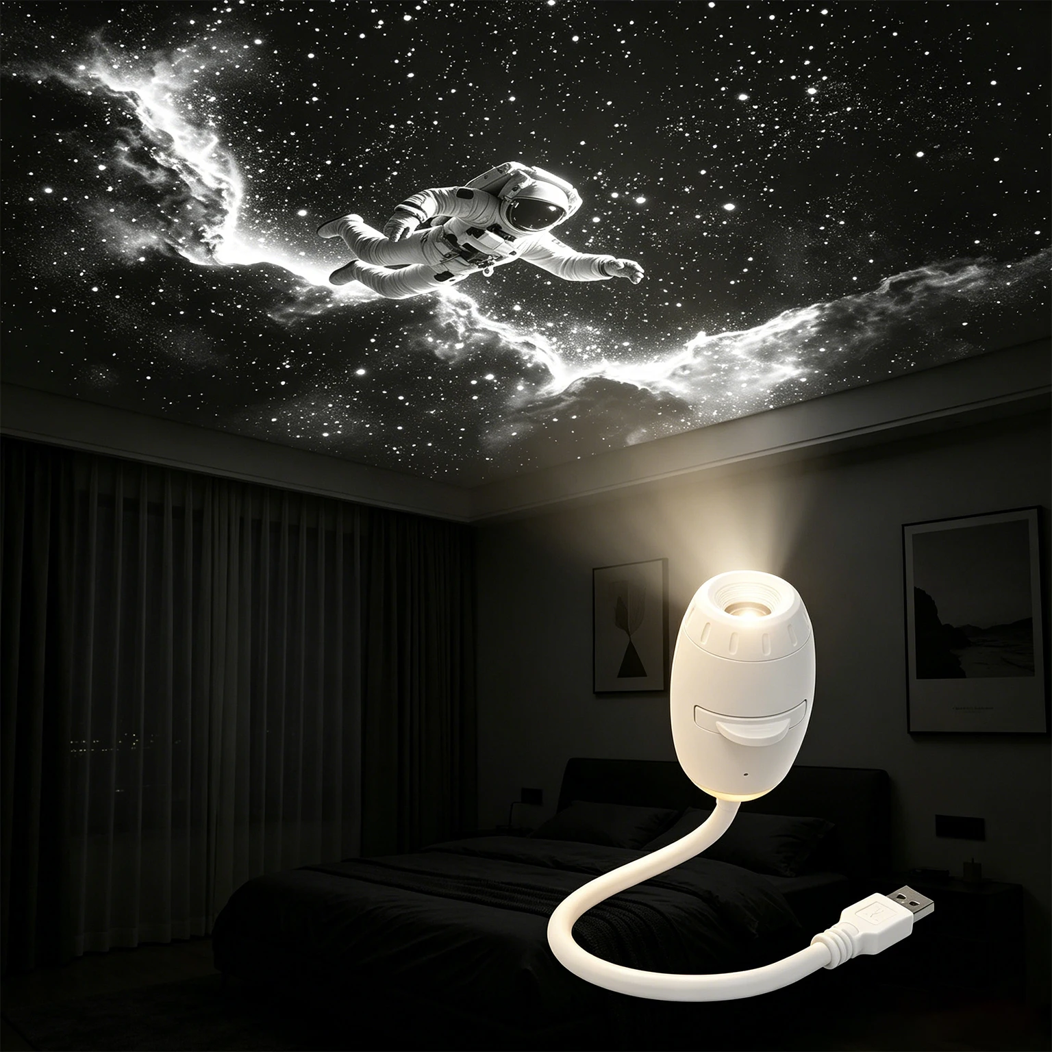 โปรเจคเตอร์ดาวจักรวาลขนาดเล็ก - Star Projector Night บทวิจารณ์และราคา