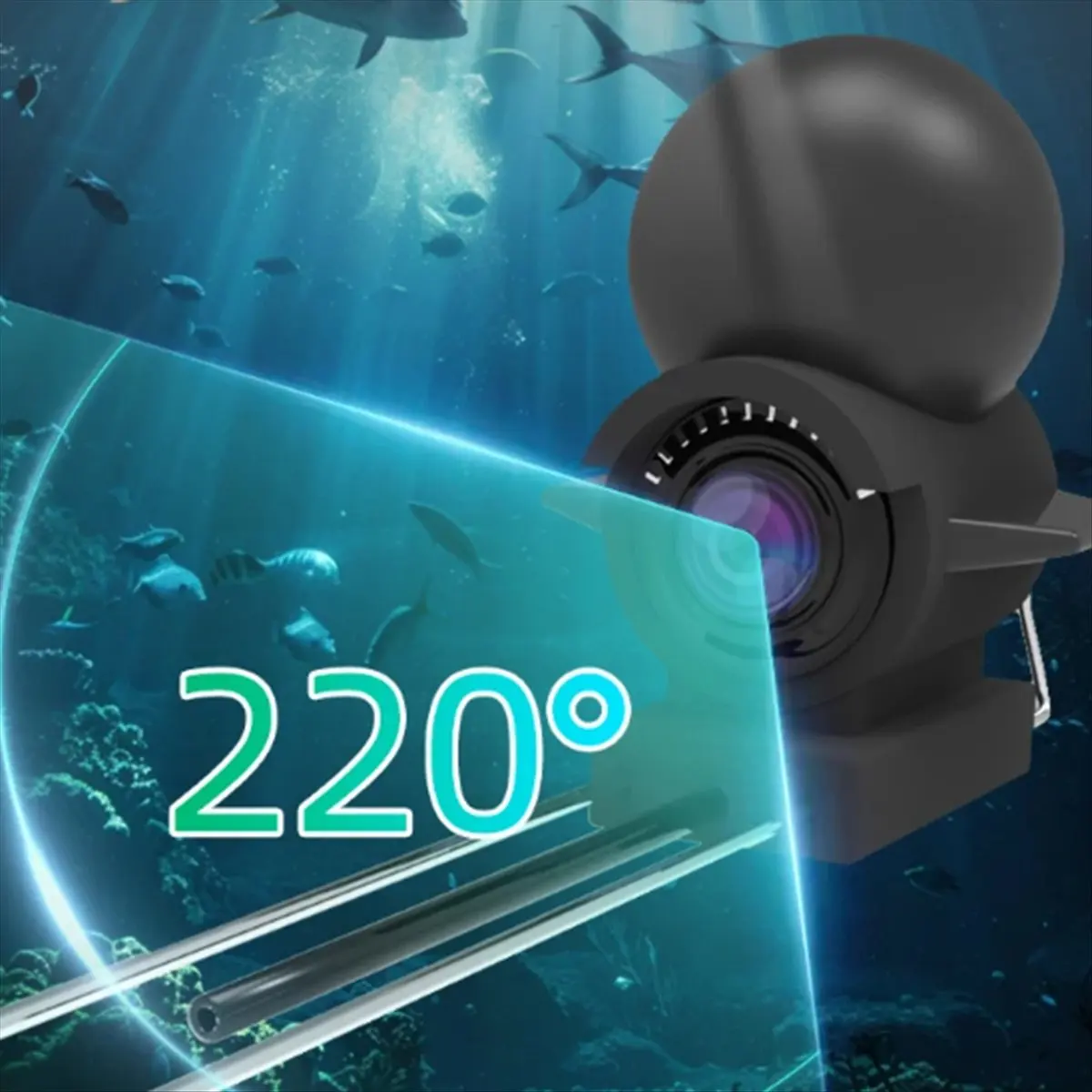 

Легкая Wi-Fi камера X07A для подводной рыбалки, HD, 15 м, эхолот для озер и морей, аксессуары для рыбалки (iOS и Android)