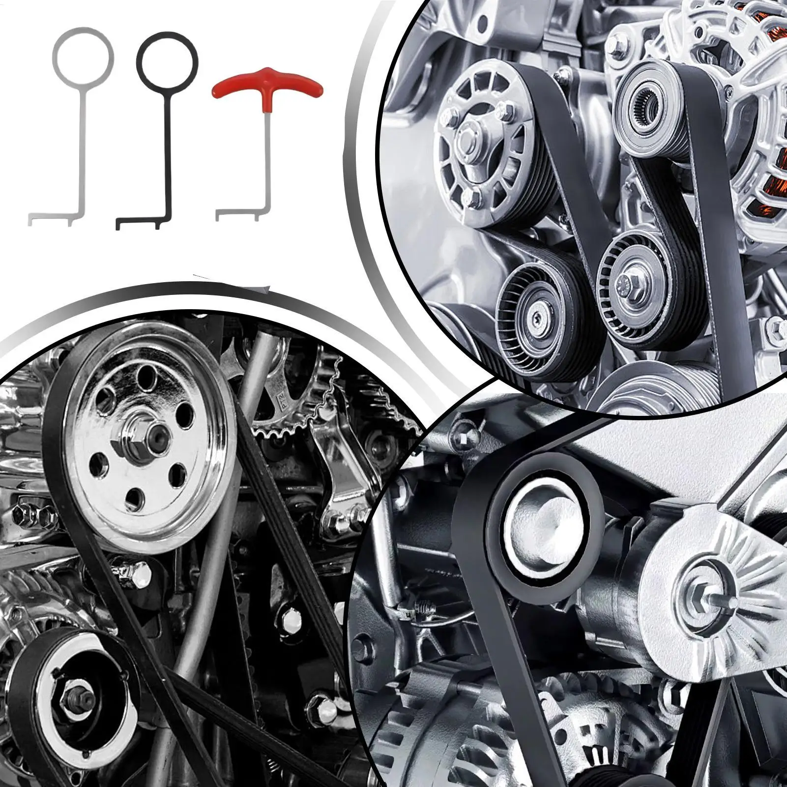 

Для Opel комплект инструментов для цепи ГРМ, стальной измерительный натяжитель, 3-х шт., индикатор износа ремня двигателя автомобиля, автомобильный седан