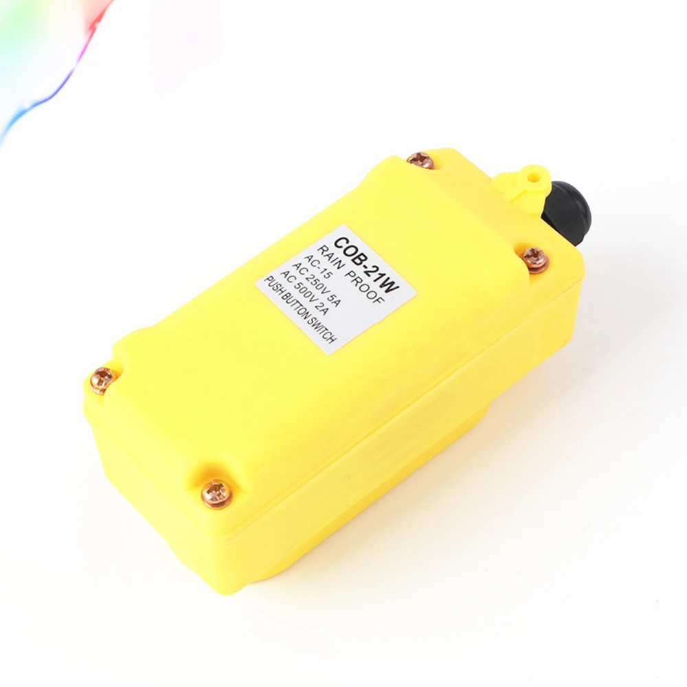 COB-21 AC 250V 5 Amp 500V 2 Amp Up Down 2 Ways Hoist Crane Push Button Switch