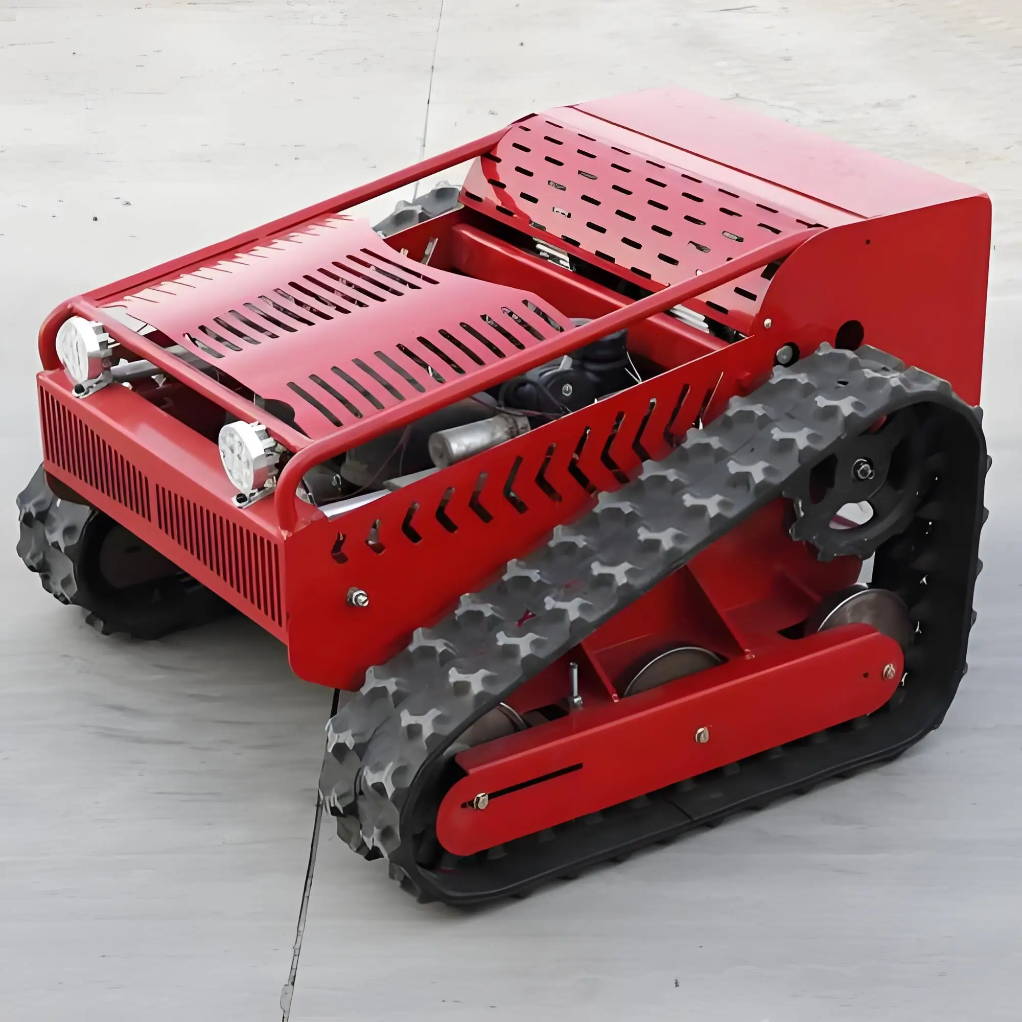 With Snow Shovel 55cm Cutting Width Remote Control Reel Mower Garden Crawler Petrol Lawn Mower CE ISO Certified