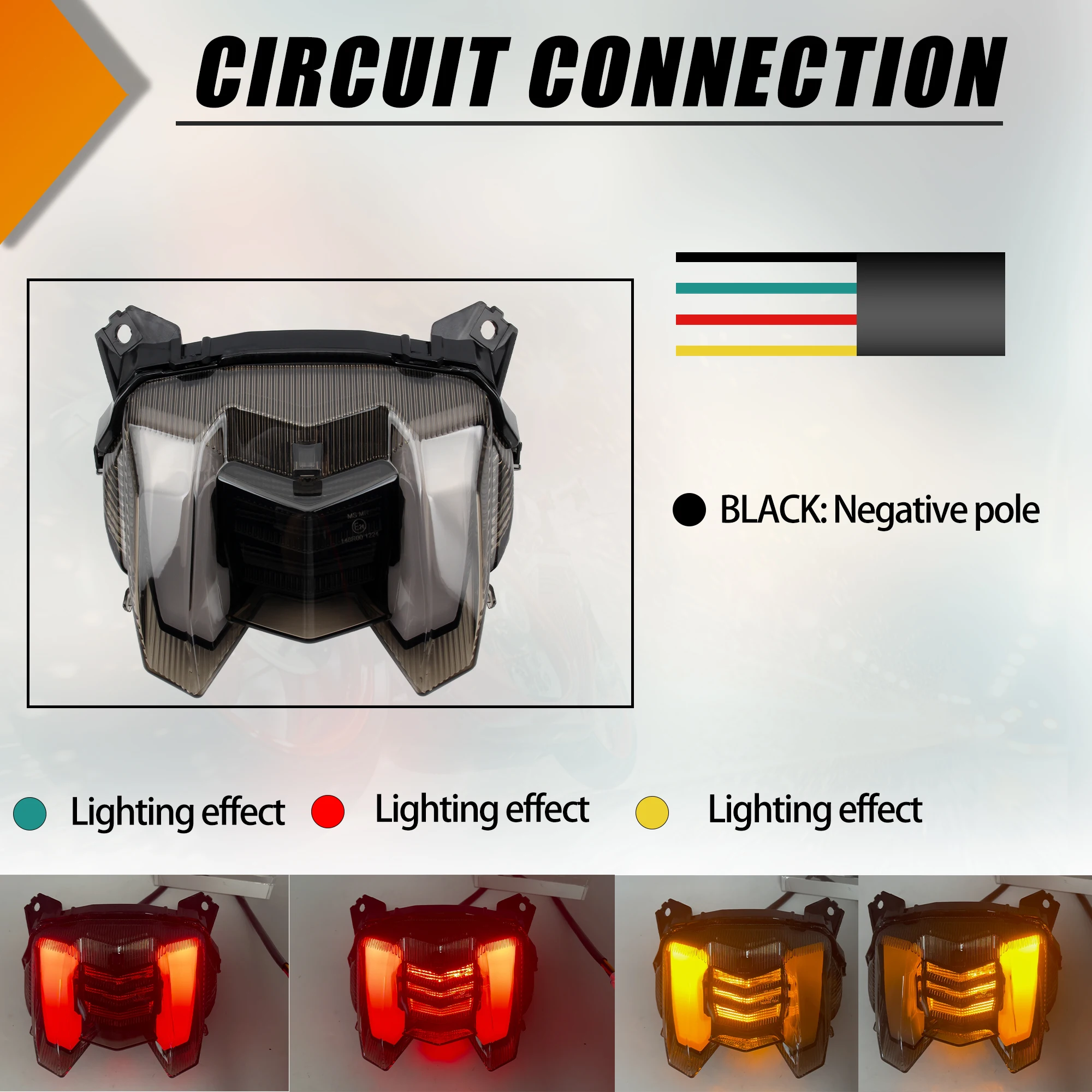 

For Yamaha Motorcycle Tail Light Brake Turn Signal Integrated MT-09 FZ-09 FZ09 MT09 2017 2018 2019 2020 Sportbike Accessories