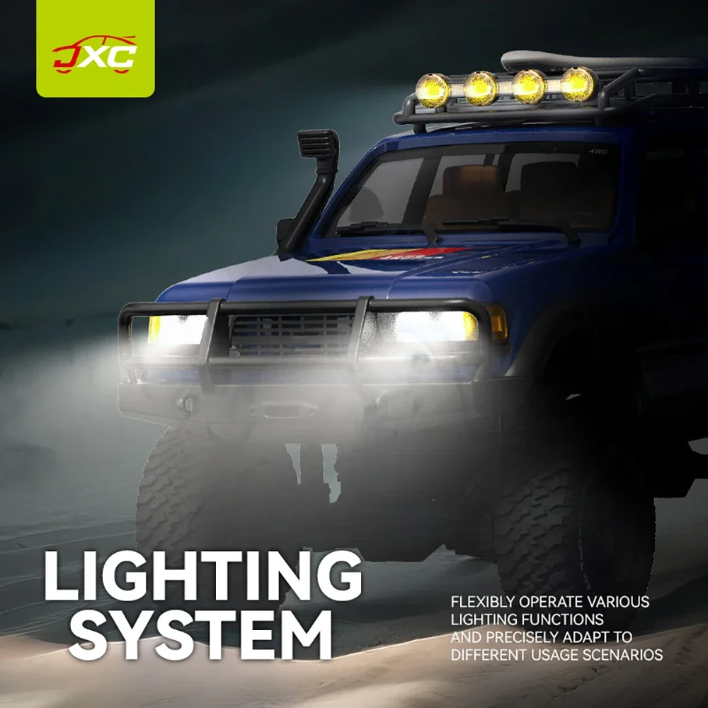

JXC 1/12 LC80 Simulation Land Cruiser 2.4GHz RTR RC Electric Remote Control Model Car Rock Crawler Adult Children's Toys
