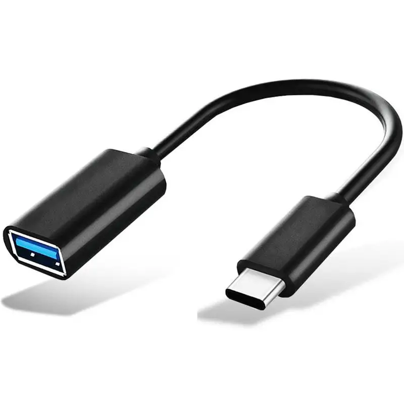 Adaptador de cabo OTG tipo C USB para conector adaptador tipo C para telefone OTG cabo de dados conversor de fone de ouvido