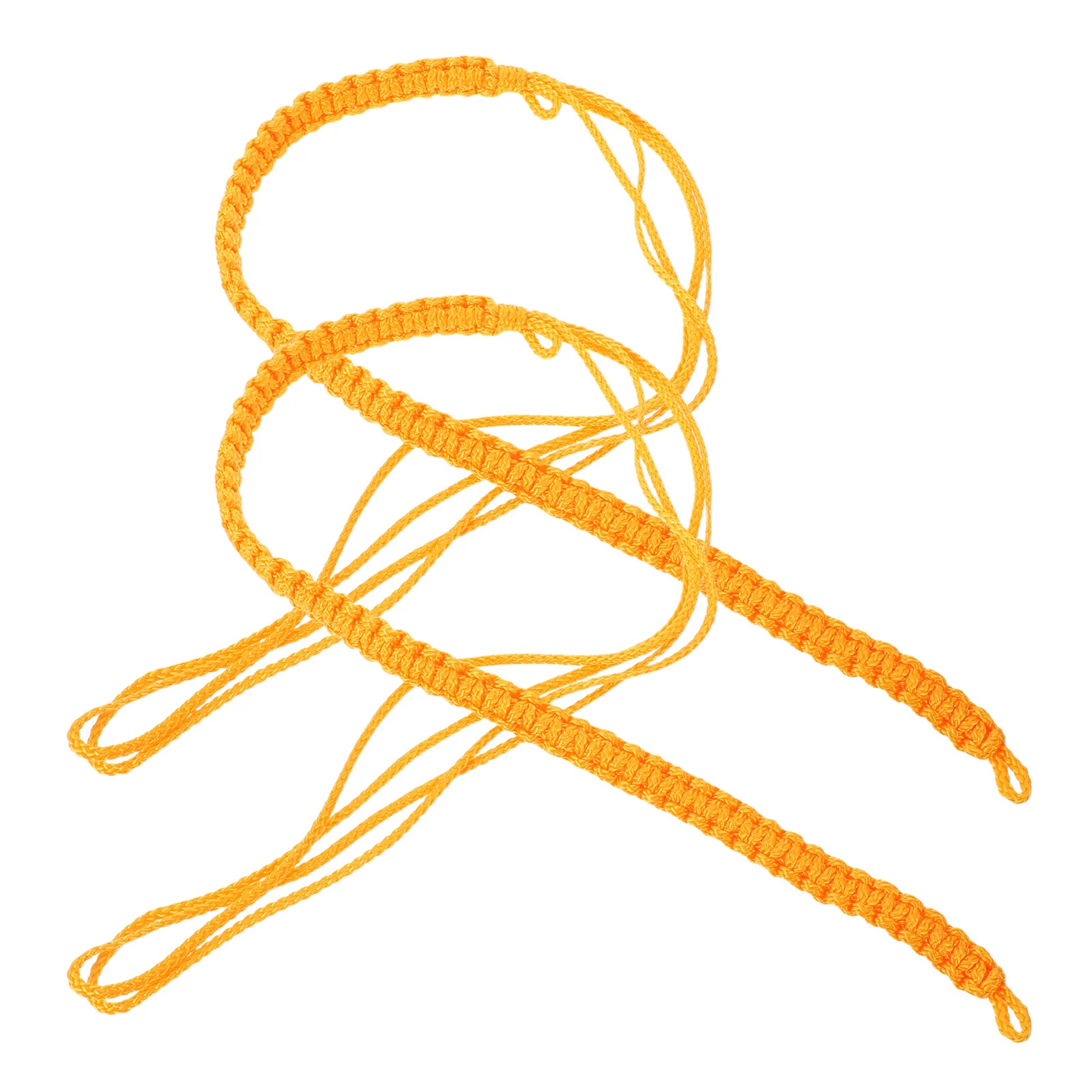 

2Pcs Yellow Aiguillette Shoulder Cord for Stage Band Accessories - Traditional Braided Cosplay Costume Decoration - Vintage