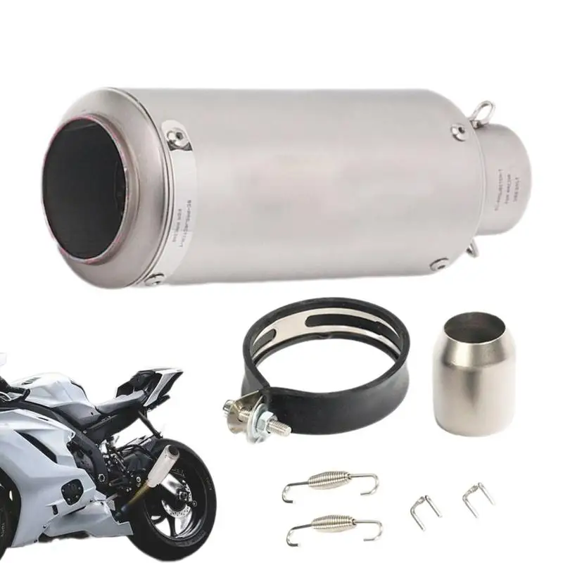 SC Project Exhaust Stainless Steel SC Project Slip-On Exhaust 51mm Universal Fit High-Performance SC Exhaust for Enhanced