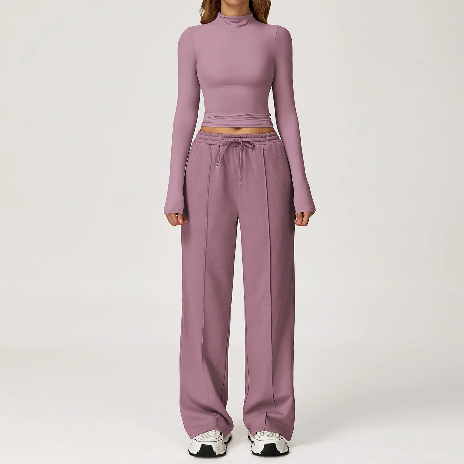 Sportswear 2 Pieces Yoga Set Gym Clothes Sportswear Yoga Suits For Women Fitness Set Tracksuits Sports Long Sleeved Gym Trousers