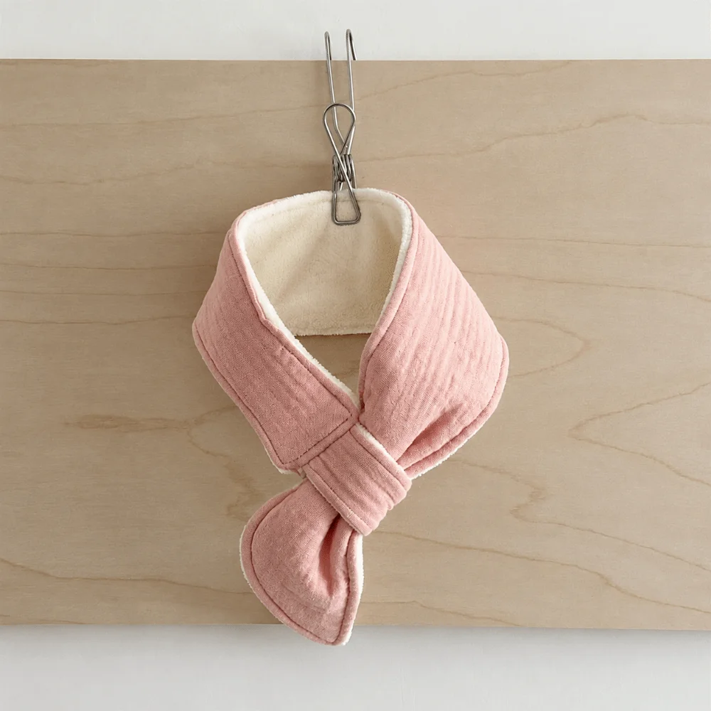 Fashion Cotton Winter Scarf Warm Anti-Cold Pull-up Neck Warmer Soft Thick Neck Wrap for Boys Girls