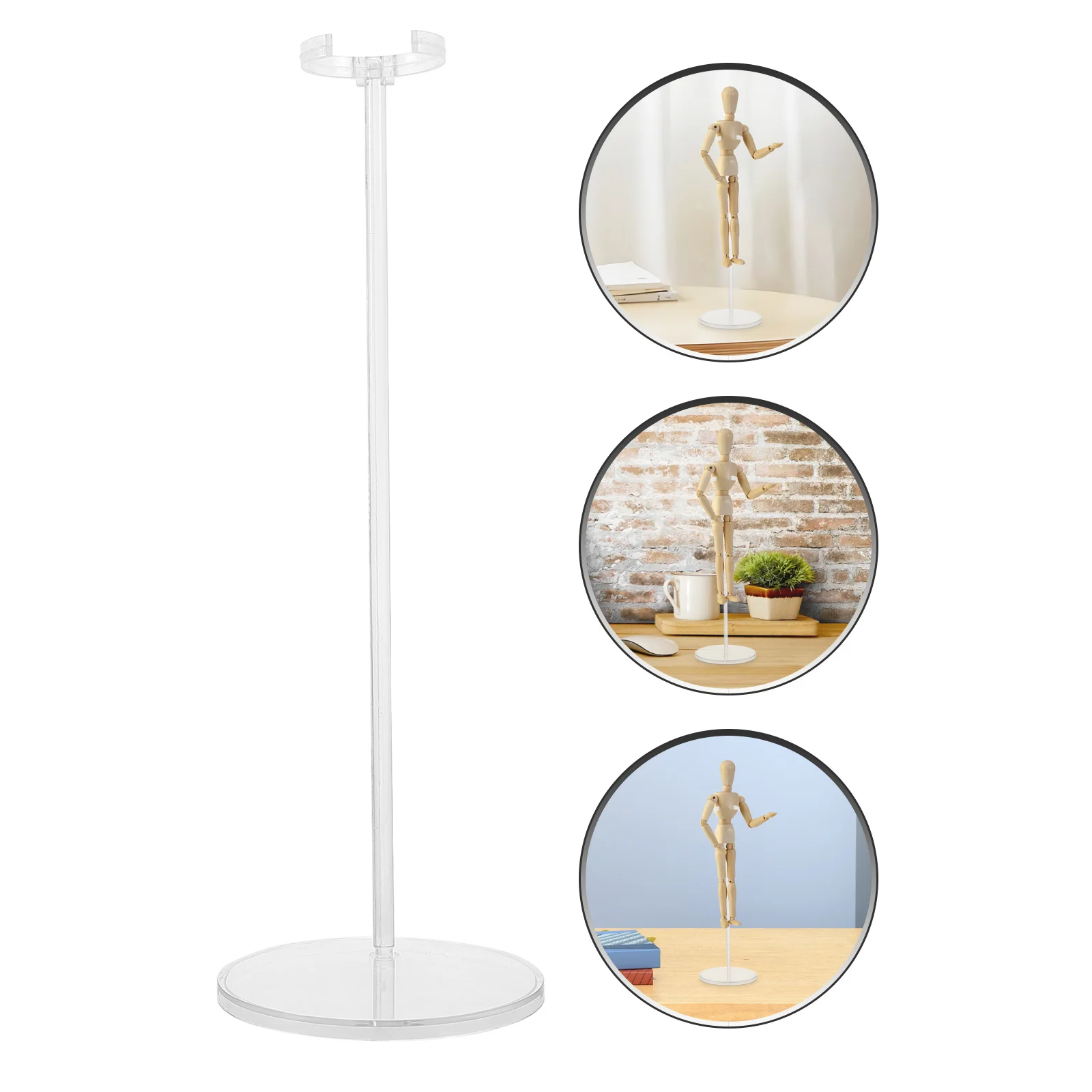 Clear Display Holder Transparent Acrylic Stand For Action Figures Stable Strong Practical Home Shop Decoration Use