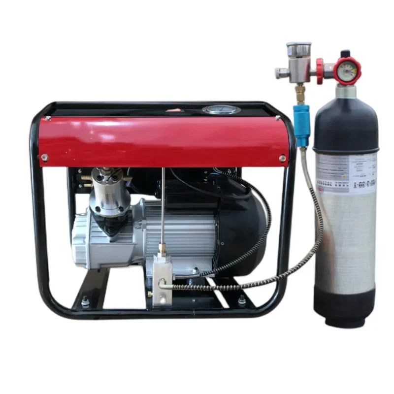 Bomba de ar de alta pressão 30mpa Bomba de ar de alta pressão 40mpa Cilindro pequeno de bomba de ar refrigerada a água