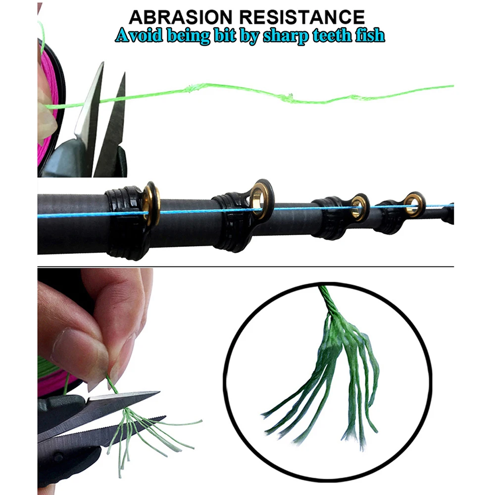 JOF 1000m 500m 300m 100m 12/9/8 Strands PE Braid Multicolor Super Power Japan Multifilament Line for Crap Fishing