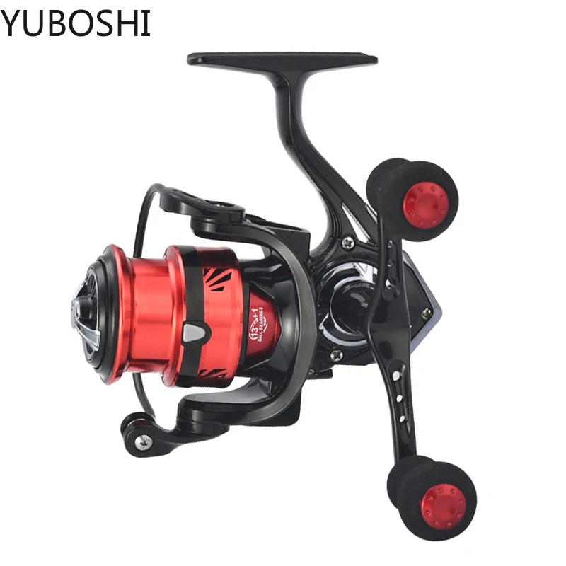 

New Ultra Light13+1BB Double Rocker Spinning Fishing Reel Gear Ratio 5.2:1 Saltwater Freshwater Fishing Wheel