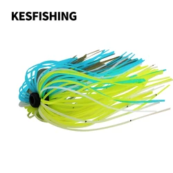 KESFISHING Silicone Skirt 5pcs Soft Lure Jig Head Fishing Accessories For Hooks Metal Jig Many Beautiful Flashing Colors