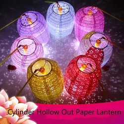 1pc 15cm-20cm Festival Lanterns Chinese Folk Popular Hollow out Paper Lanterns Halloween Home Office Party Wedding Decoration