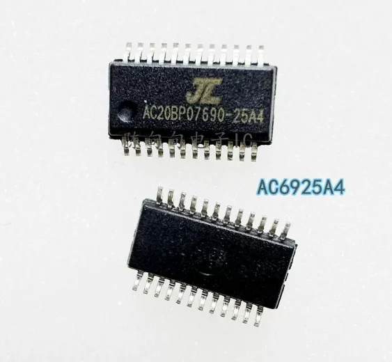 10adet New original JL AC6925A4 PCB with 25A4 marking. Bluetooth MP3 audio lossless decoding chip.