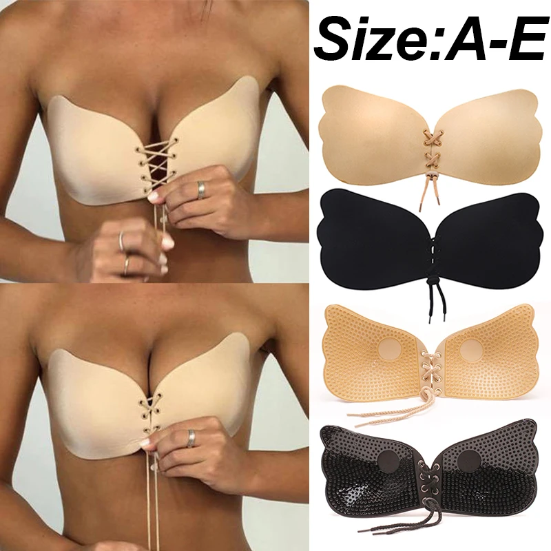 

Strapless Invisible Sticky Bra Underwear Women Sexy Seamless Push Up Bras Silicone Adhesive Bralette Female Backless Lingerie