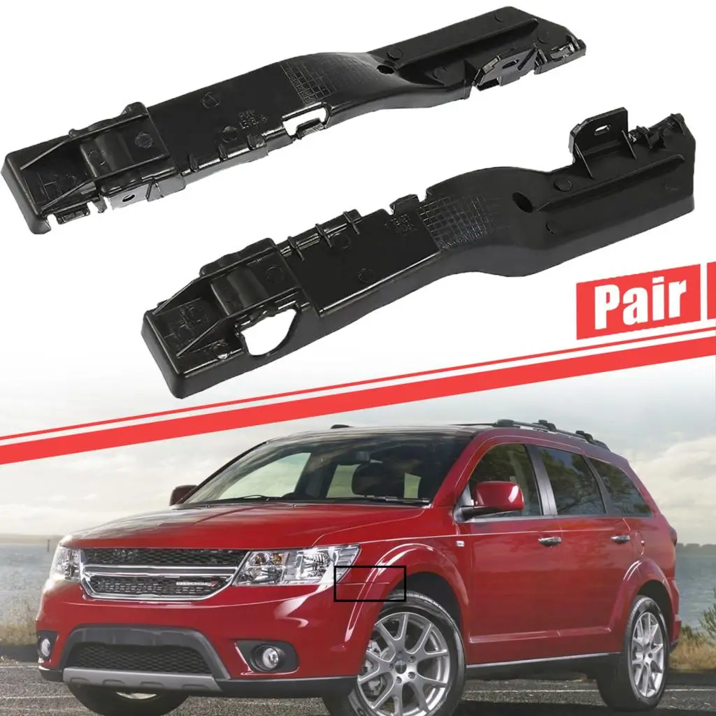 

Pair Left Right Front Car Bumper Bracket Beam Mount Support Grille Guide Bracket Retainer For Dodge Journey 2009 2010 2017 2020