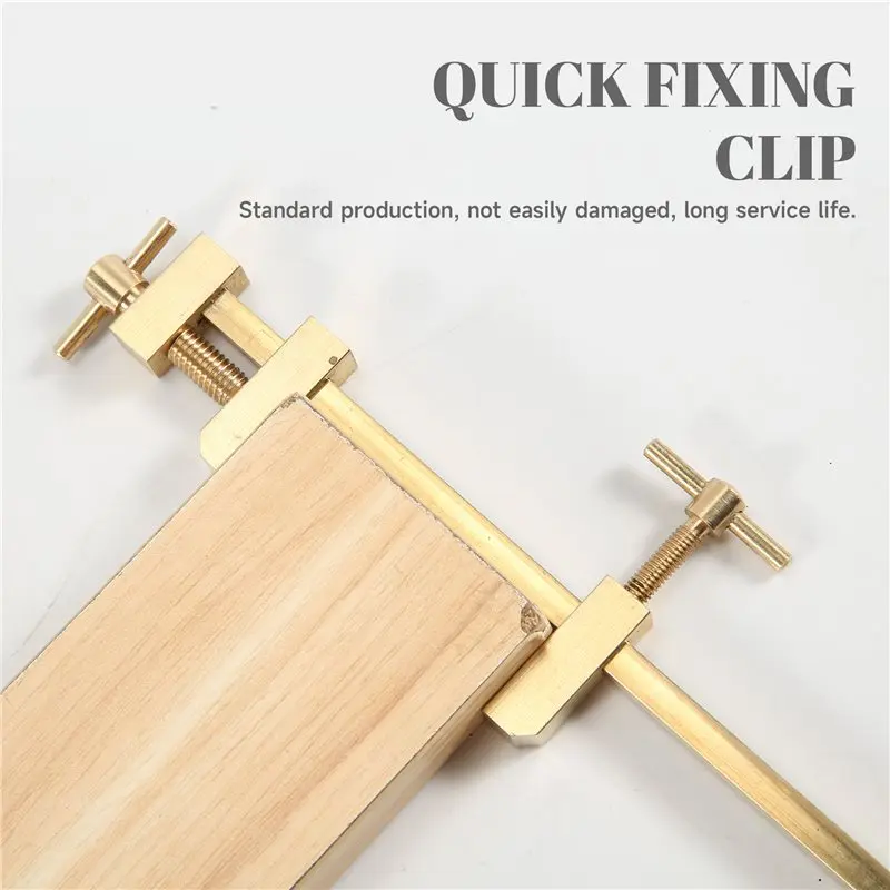 ABJN-Woodworking Splicing Board Positioning Panel Brass Parallel Wood Clamp Fast Fixed Clip Auxiliary Fixture 24Cm
