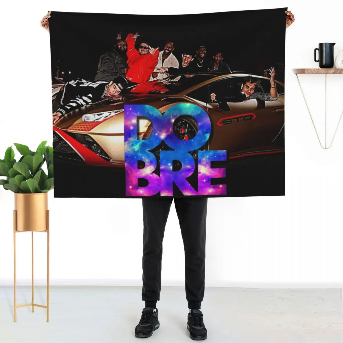 

Dobre brothers Throw Blanket Foldable Soft Warm Blanket for Outdoor Use