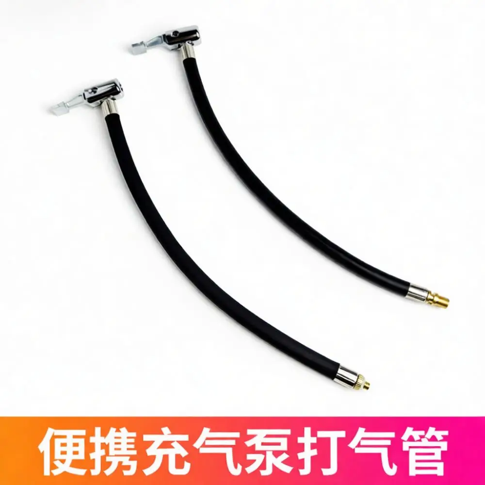 Replacement Inflation Hose M6 Thread Connector M8 Rubber Tube For Portable Tyre Pump Car Motorcycle Tire Repair