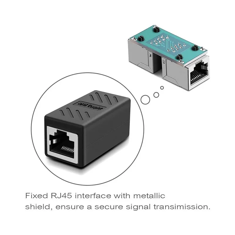 ABGN 20 قطعة موسع كابل إيثرنت ، مقرنة RJ45 Cat 5 Cat 6 Cat6a ، موصل موسع أنثى إلى أنثى مقرنة إيثرنت RJ45