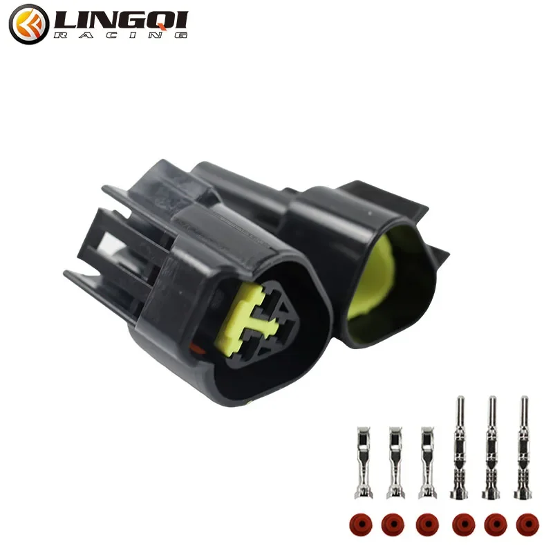 LESQUE Pit Dirt Bike 3 Pin Throttle Knob Connector Speed Control Plug For   Light Bee Ultra Bee Off-Road Parts