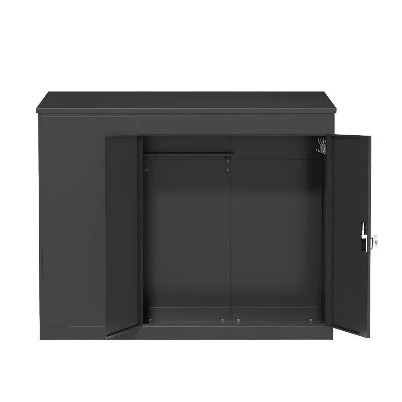 

Outdoor Furniture Backyard Tool House Steel Bike Lo-cker Bicycle Cabinet Metal Bike Lo-cker Outdoor Bike Storage Shed Cabinet