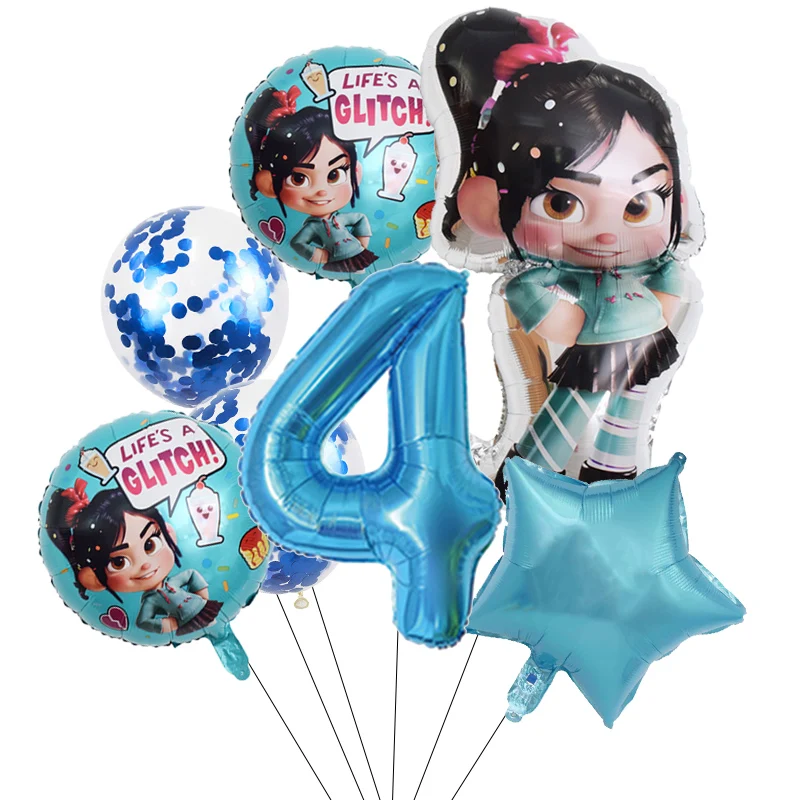 1set Disney Wreck-It Ralph Party Balloons Vanellope Balloons 32\