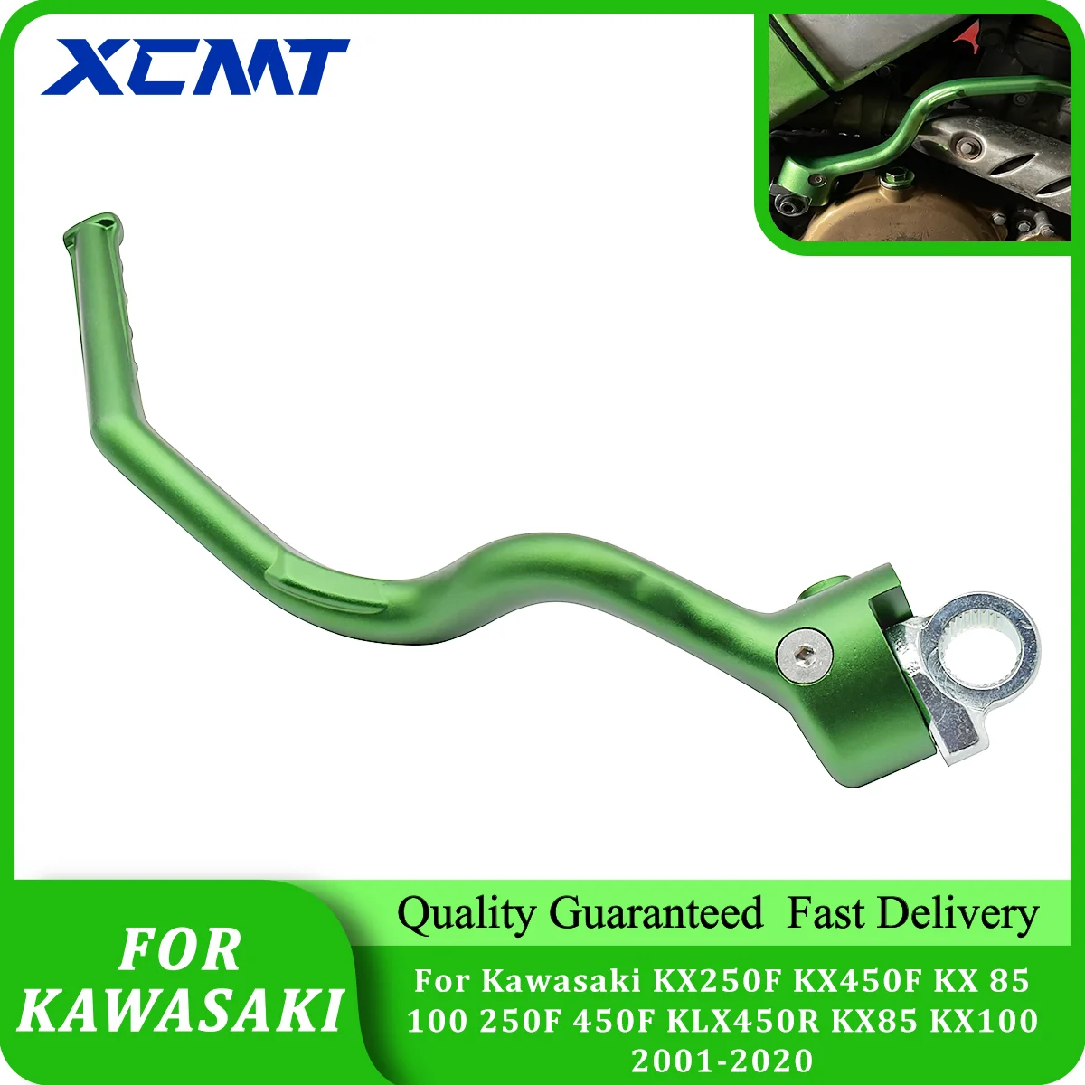 Motorcycle CNC Forged Kick Start Starter Lever Pedal For Kawasaki KX250F KX450F KX 85 100 250F 450F KLX450R KX85 KX100 2001-2020