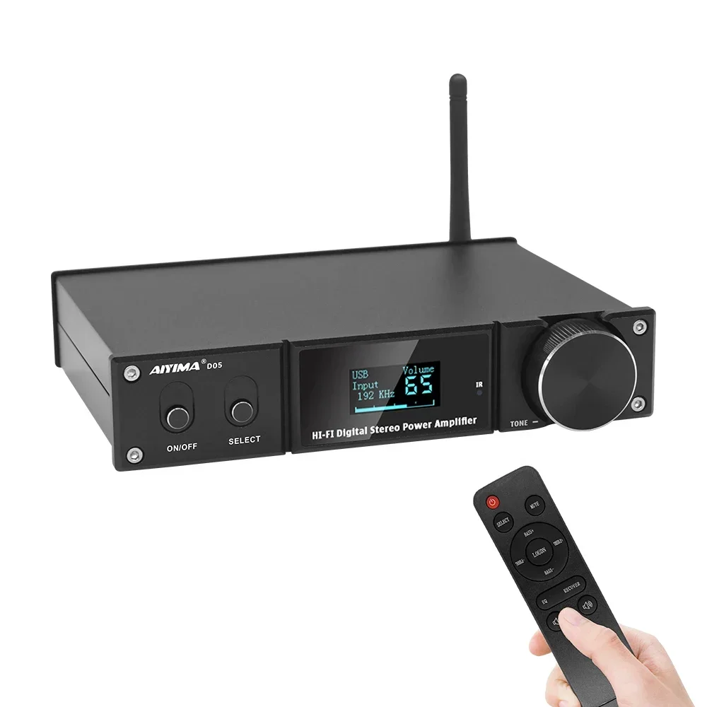 

New D05 2.1CH APTX 120Wx2 BT 5.0 Power Amplifier DAC Subwoofer Amp