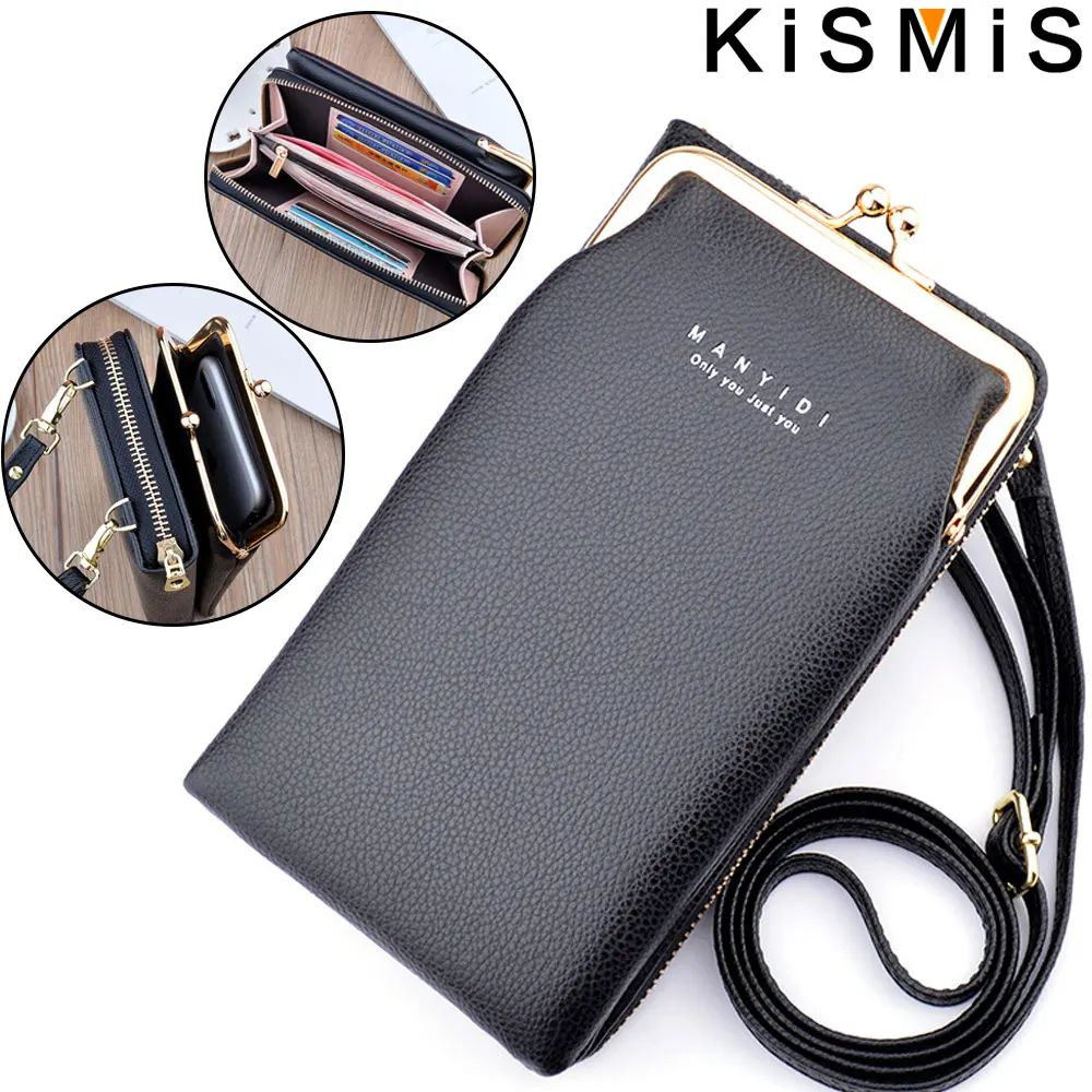 

KISMIS женские сумки через плечо для телефона из искусственной кожи для девочек, большая вместительная портативная сумка на плечо, брендовая женская сумка, модная сумка