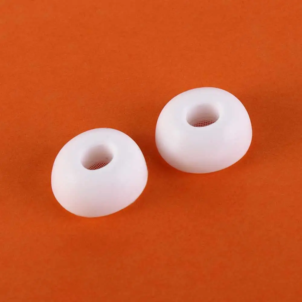 Soft Silicone Earplug Capa, Earbuds Earphone Dicas, XS, S, M, L, Earmuffs Branco, Headphone Eartips para Pro 1/2, 1 Par