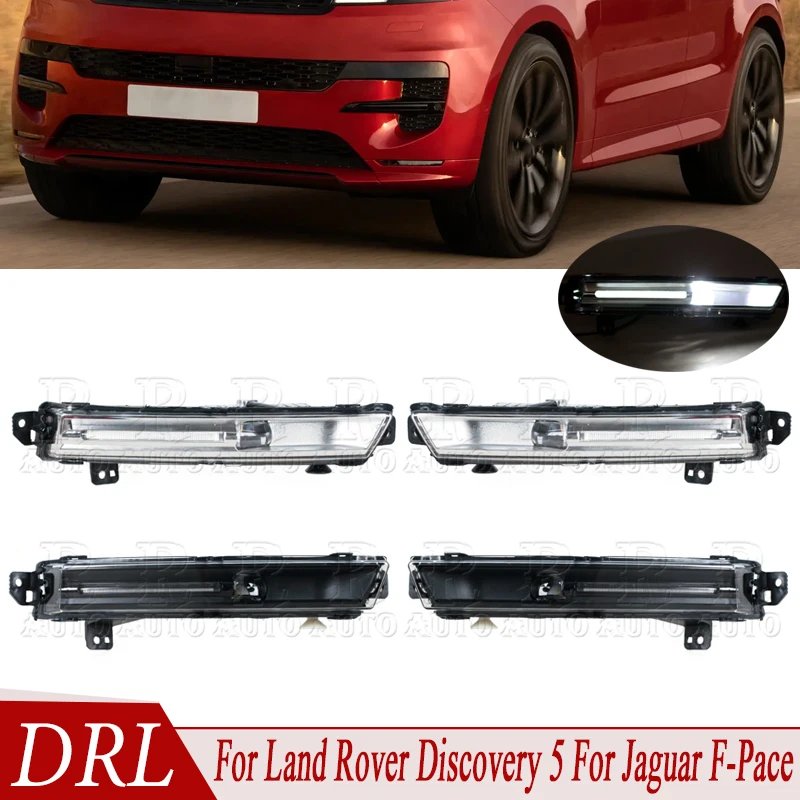 Car LED DRL Daytime Running Light Fog Lamp For Land Rover Discovery 5 17-2020 Range Rover Vogue Sport 2018-2022 LR082053 T4A3875